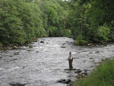 Me fishing the beautiful tree lined River Avon (Arn?)