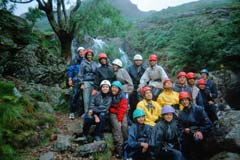 Ghyll Scrambling. Personal Development and Team Building