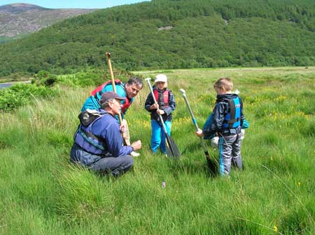 Looking at wild bog plants Ennerdale