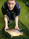 James Mirror carp on floating bread. Ellerbeck