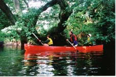 Canoe obstacle race Patterdale Beck