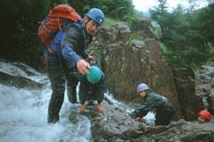 Making for a dry ledge