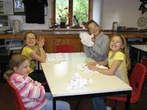 Tiedying teeshirts in the classroom