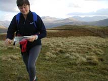 Carol Orienteering training above Crummockwater