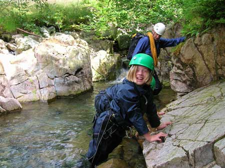 Ghyll scrambling