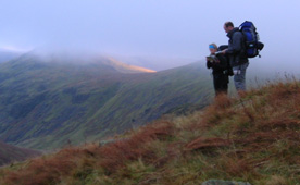 Nav training, above Wasdale