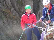 Excellent style on your first abseil off High Man into the Jordan Gap 